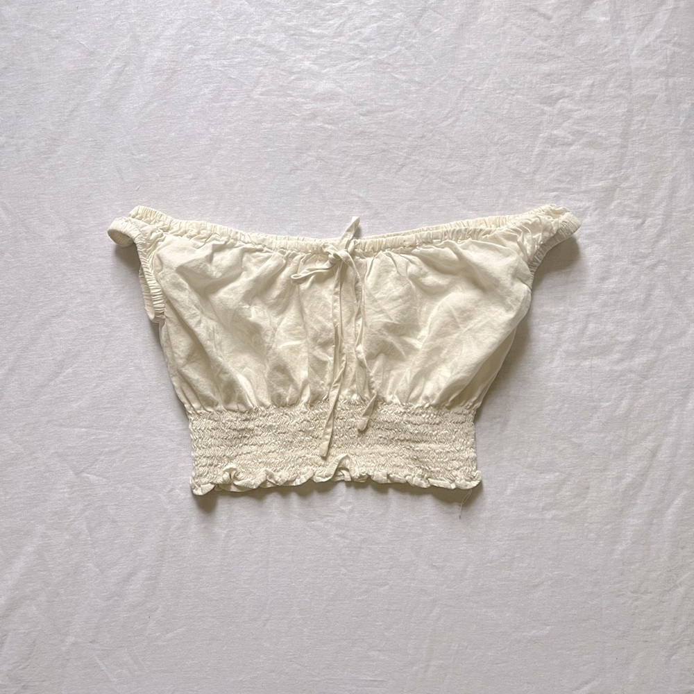 J. Galt Ivory Off-the-Shoulder Top